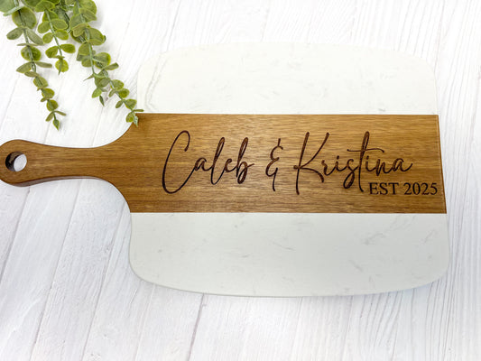 Marble Serving Board Set